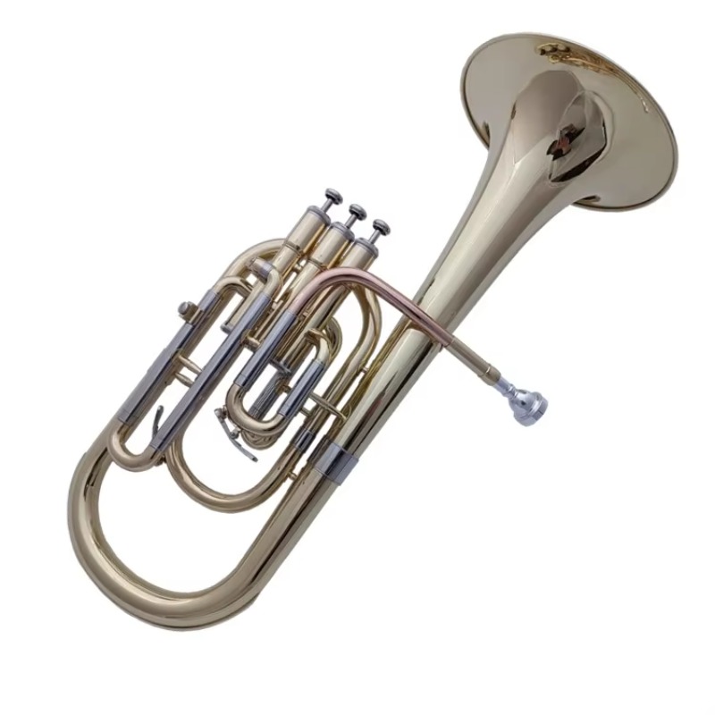 Musical Instrument Euphonium - 学生用バリトン・チューバ・トランペット・トロンボーン楽器、ユーフォニアムEb調銅管、初心者バンド向け
