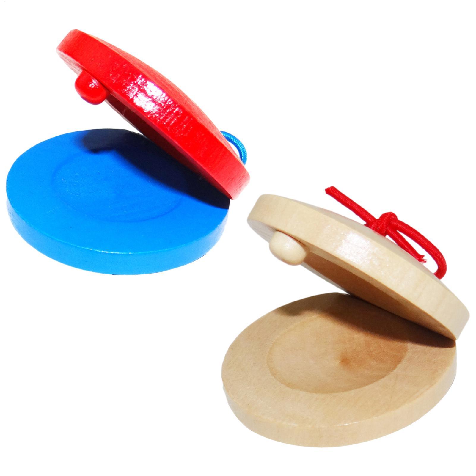 Musical Instrument Games - 木製カスタネット子供用楽器耐久性のある小さな指カスタネット教育リズムおもちゃ木製カスタネット