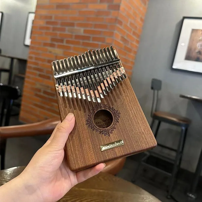 Musical Instrument Of Keyboard - 子供のためのポータブル木製カリンバ,親指のピアノ,楽器のキーボードの癒し,初心者のための練習,17トーン,34トーン