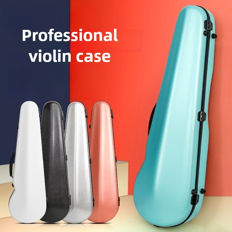 Violin Musical Instrument - カーボンファイバーバイオリンケース落下防止衝突防止保護ケースポータブルバイオリンバッグ軽量楽器アクセサリー