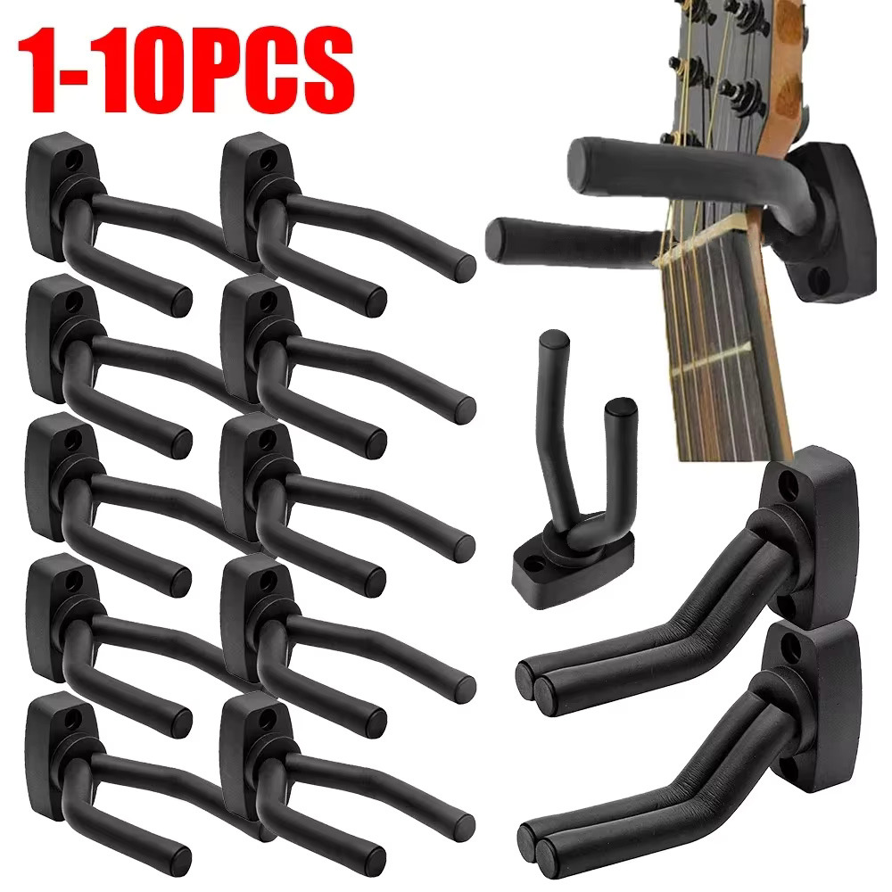 Charango 10 String - 1 ～ 10 ギター壁掛け、すべてのサイズの黒いフック、ベース、マンドリン、バンジョー、4 弦楽器、ギターアクセサリー