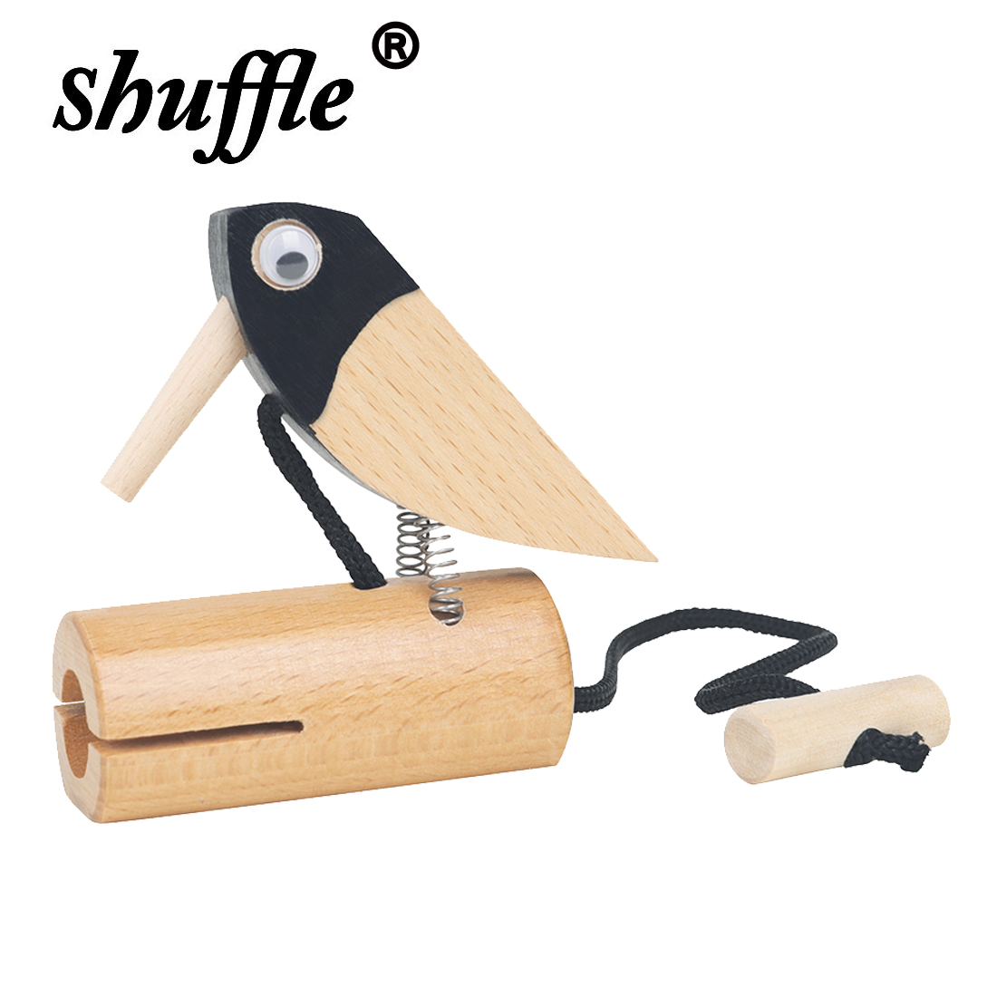 Musical Instrument Games - Orff birdsong Birdsサウンドシリンダー、幼児期教育、照明効果サウンドエフェクト、楽器、木製ペッカーバブおもちゃ