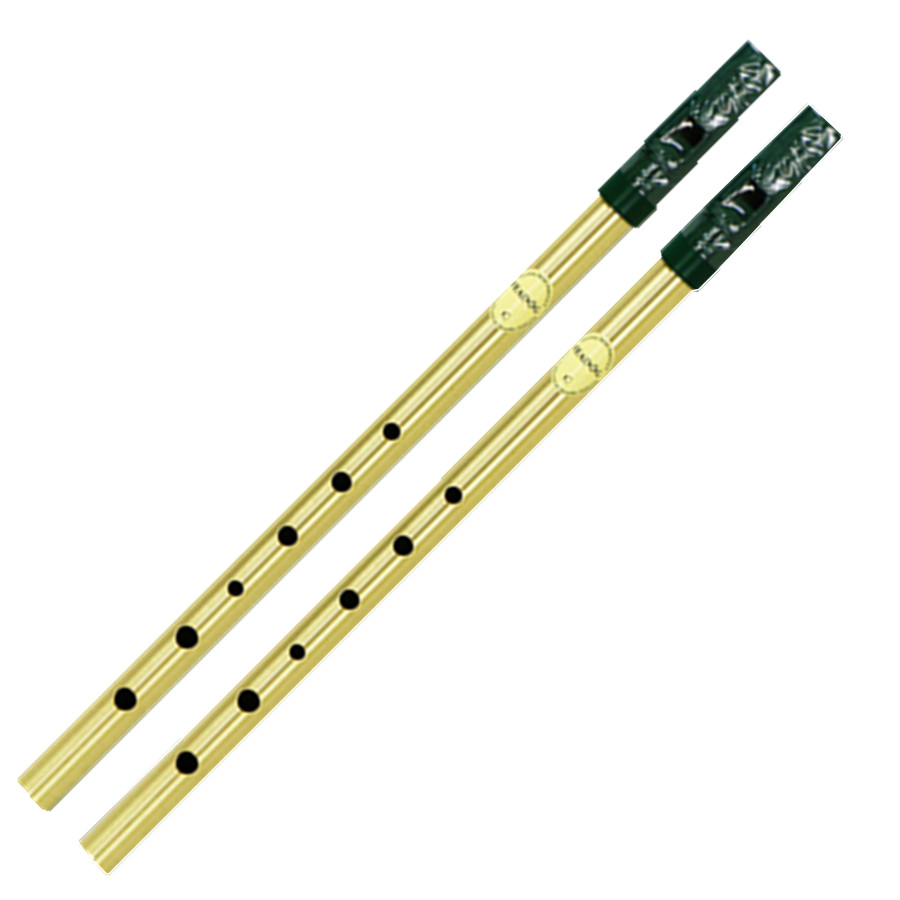 Tin Whistle Flute - 真鍮アイリッシュホイッスルフルート Feadog D キーブリキペニー 6 穴