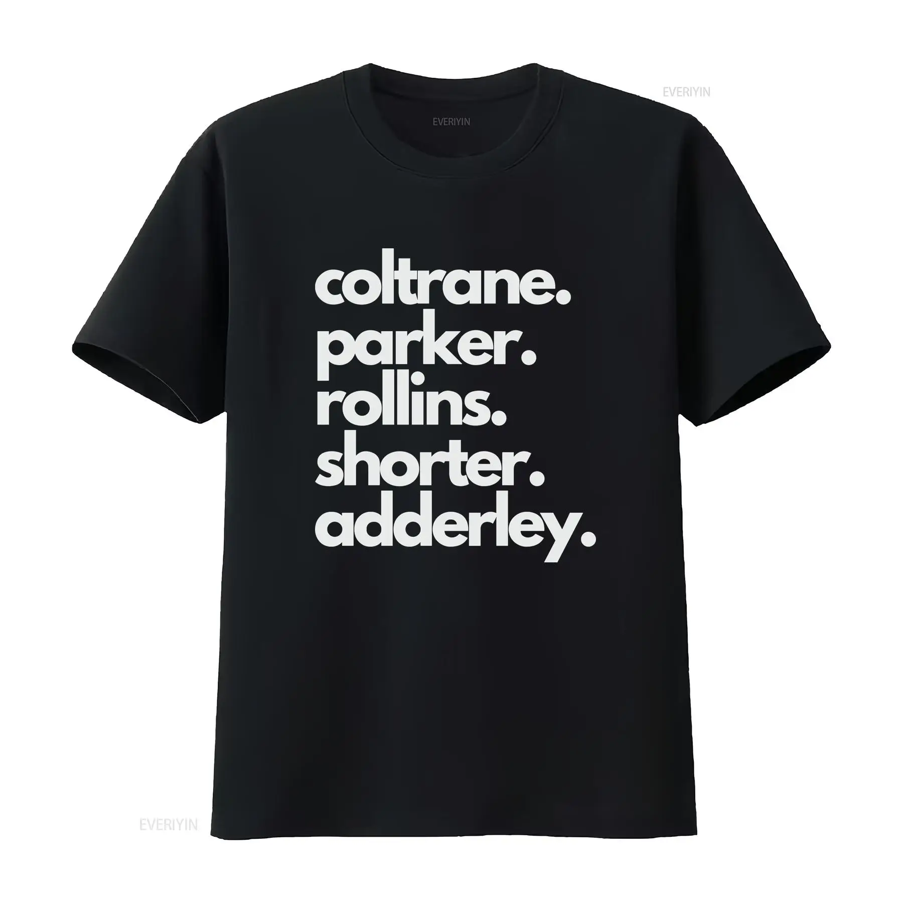 Musical Instrument Name - ジャズサックスレジェンドネームTシャツ音楽ロイヤルティプリントデカールクラシックヴィンテージレトロ楽器ソフトスタイルクルーネックトップオム
