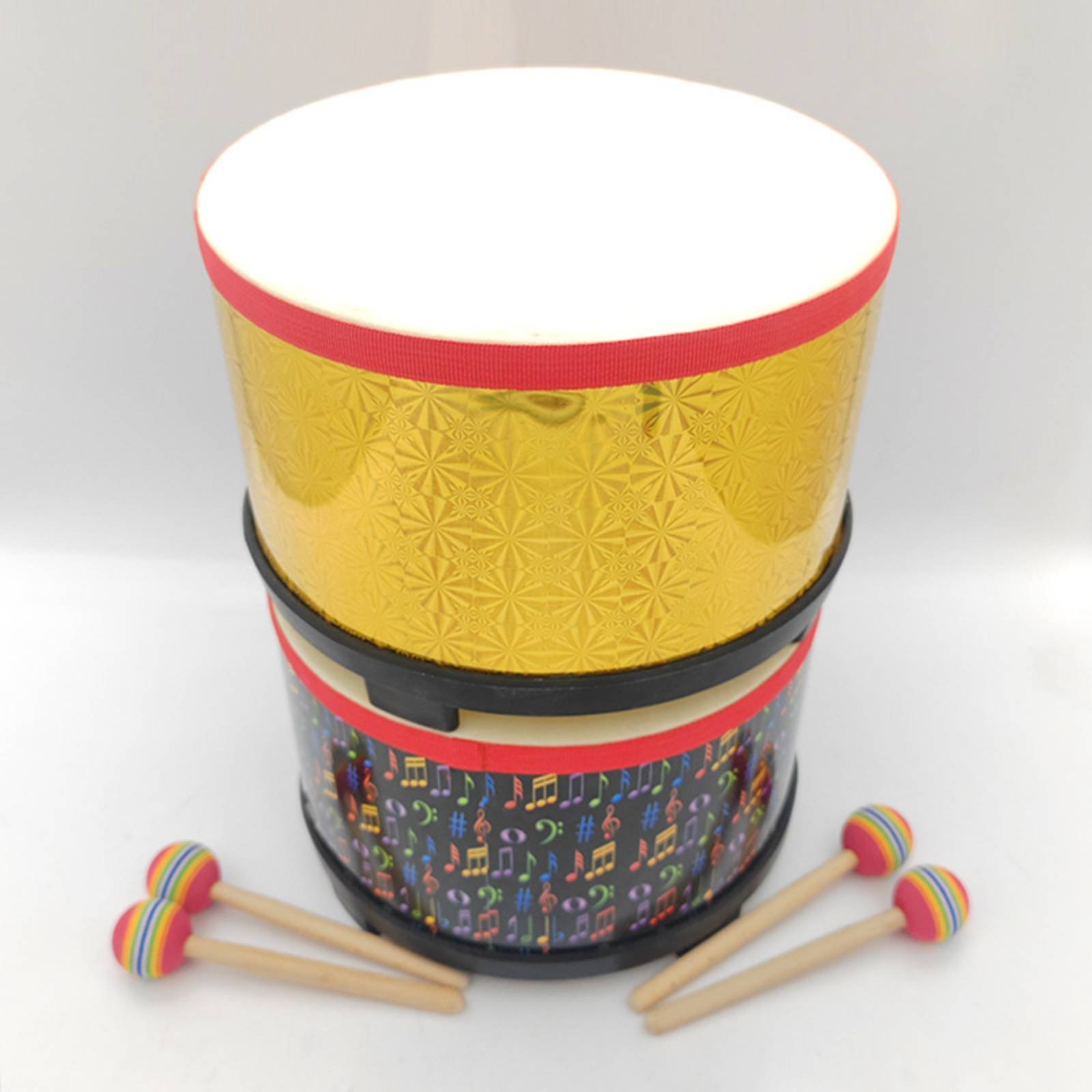 Musical Instrument Long - リズムドラム 10 インチハンドドラム楽器 演奏しやすい 長持ちする楽器 子供、教室、ステージパフォーマンスに最適