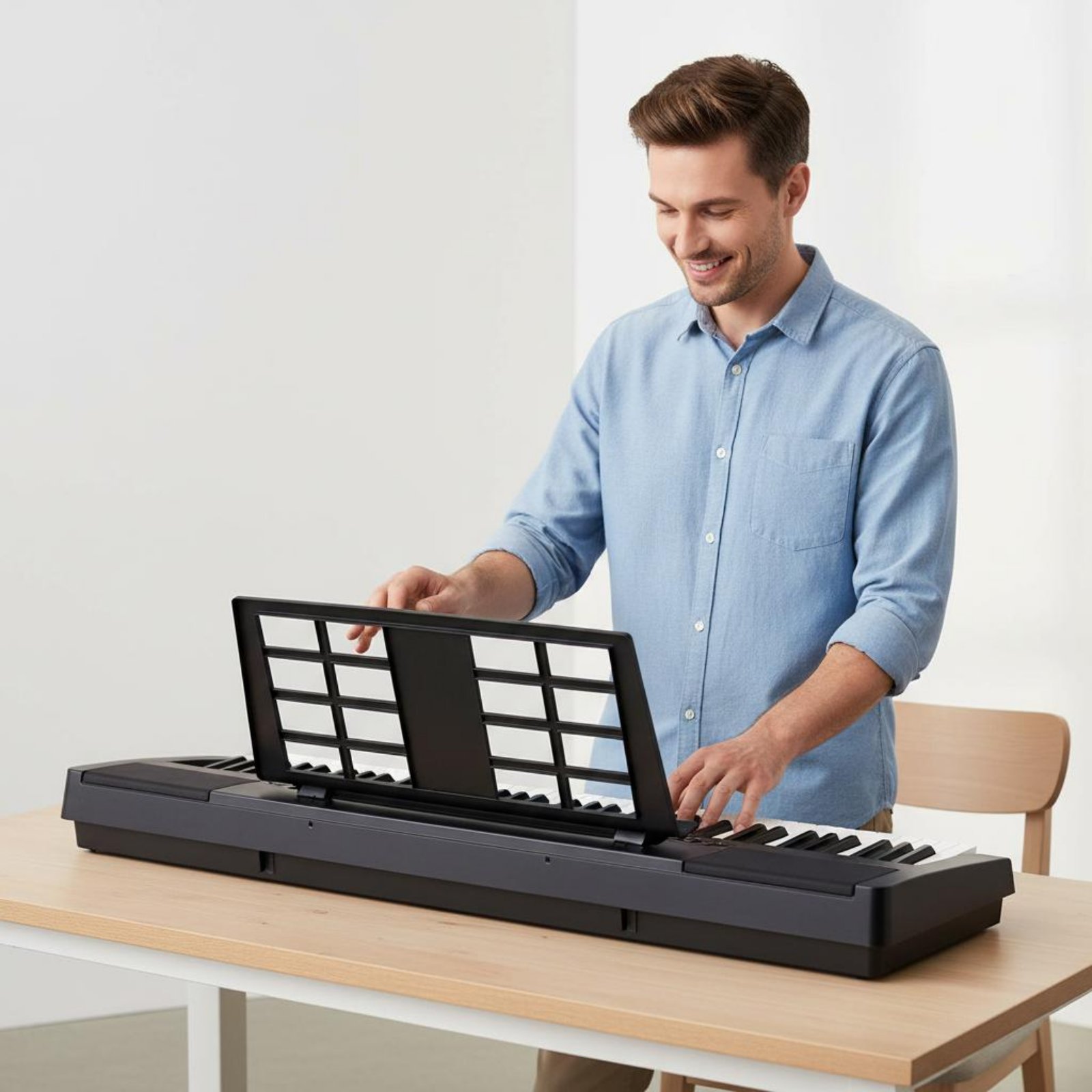 Musical Instrument Of Keyboard - 電子キーボード譜面台ユニバーサルデザインキーボード譜面台楽器アクセサリー簡単な取り付け