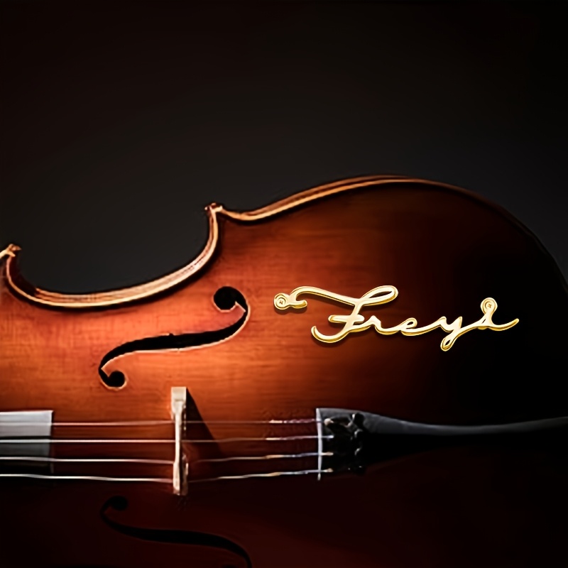 Musical Instrument Name - [カスタム] 名前入り装飾ネームプレート、ギター、バイオリン、ピアノ、その他の楽器用のパーソナライズネームプレート