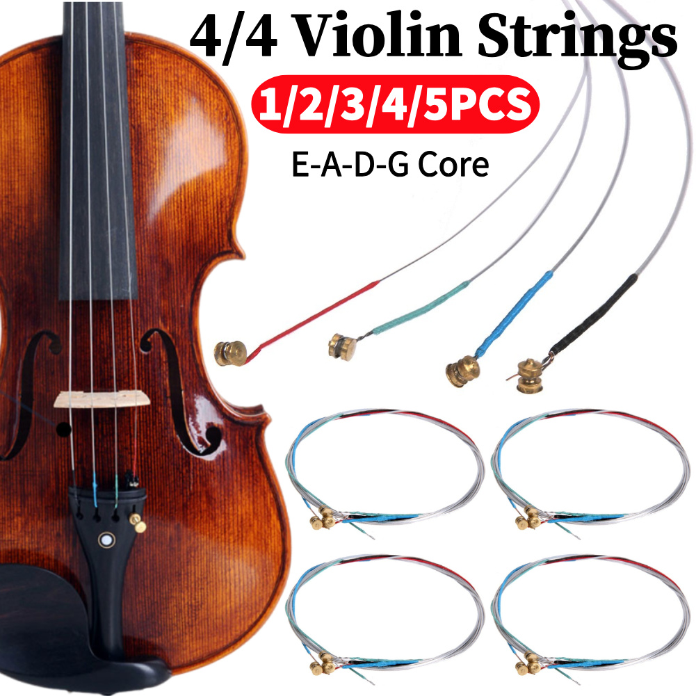 Musical Instrument Fiddle - バイオリン弦4/4プロバイオリンフィドル弦E-A-D-Gコア楽器部品アルミニウムバイオリンアクセサリー