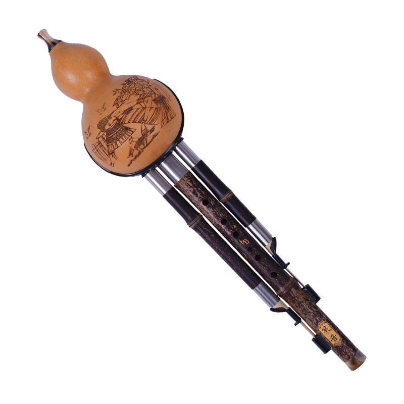 Tin Whistle Flute - 竹笛胡笛三音瓢笛耐衝撃ひょうたん胡笛民族楽器プロ用ひょうたん笛チン