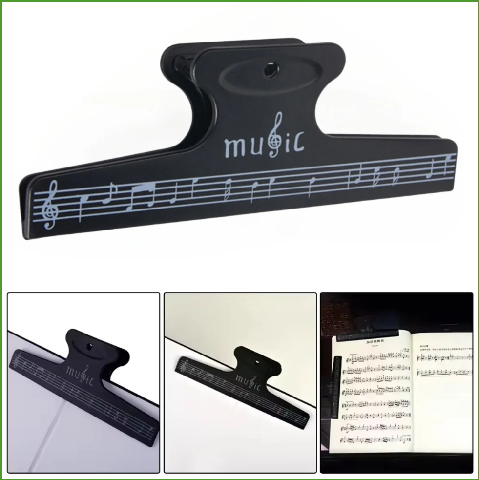 Musical Instrument Book - 楽譜クリップブックページノートクリップ楽譜固定クリップシートホルダーギターバイオリン楽器アクセサリー