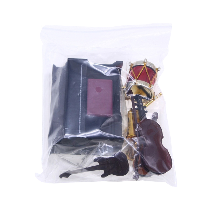 1:12 ドールハウスミニチュア古典楽器ピアノギターサックス - Musical Instrument Project のレビューと価格