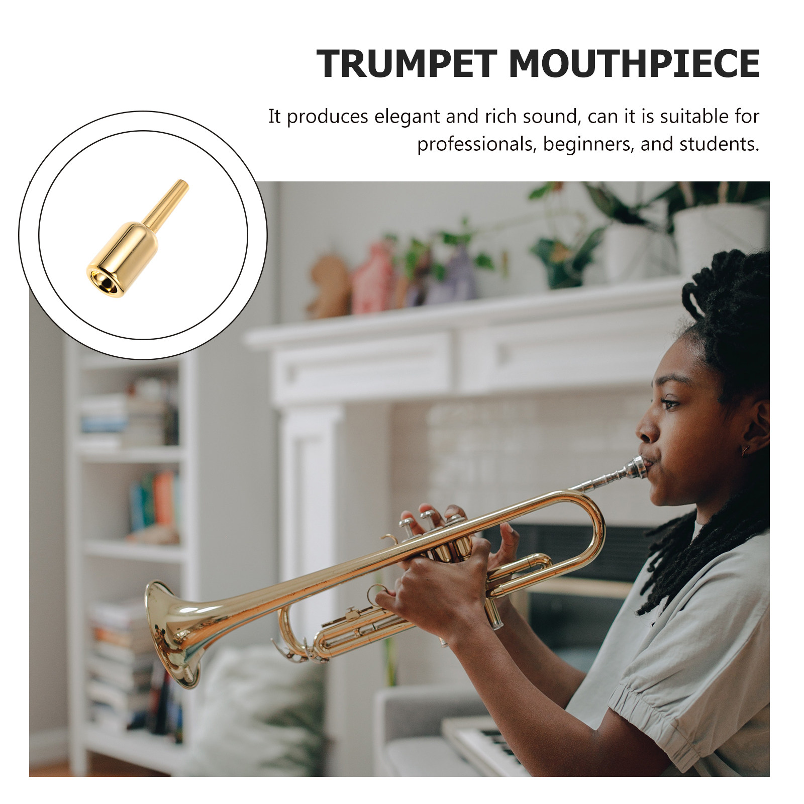 金メッキトランペットマウスピース繊細な楽器ユーフォニアムヘビ - Musical Instrument Euphonium のレビューと価格
