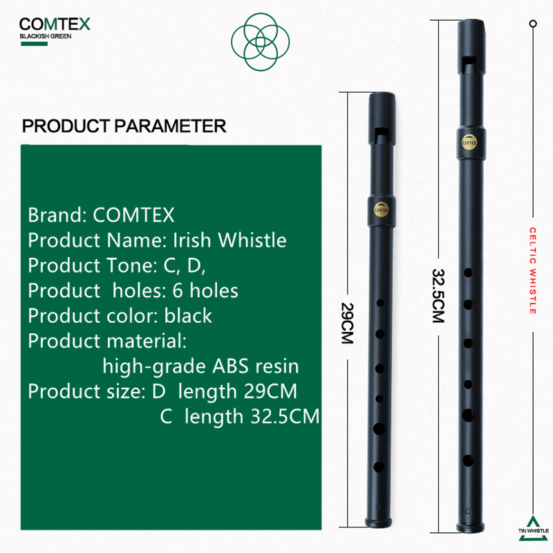 Comtex-高品質のabs樹脂製ホイッスル,アイルランドの - Tin Whistle Flute のレビューと価格