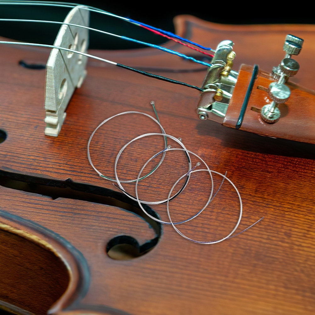 12本入りバイオリン弦セット フルサイズ 安定した交換用バイ - Violin Musical Instrument のレビューと価格