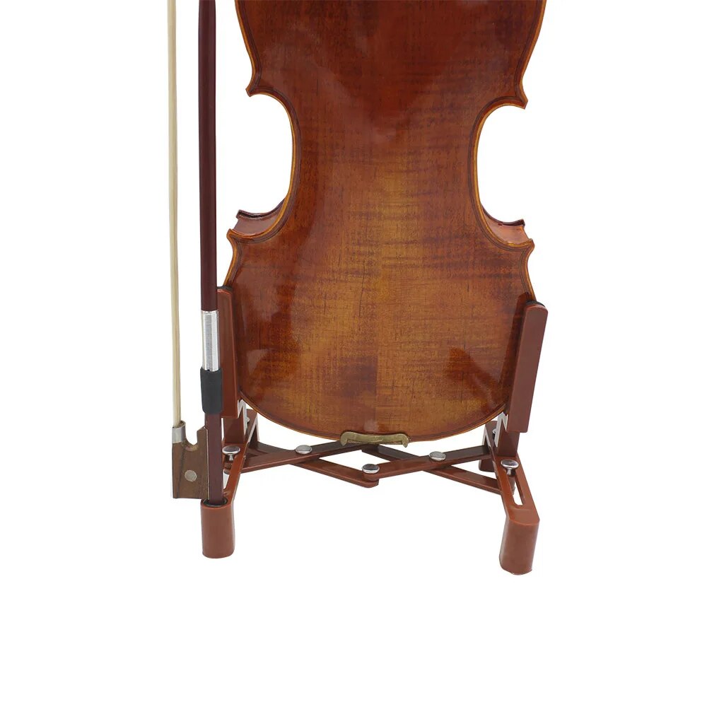 調整可能なバイオリンスタンドホルダーポータブルフルサイズ弦楽 - Musical Instrument Fiddle のレビューと価格