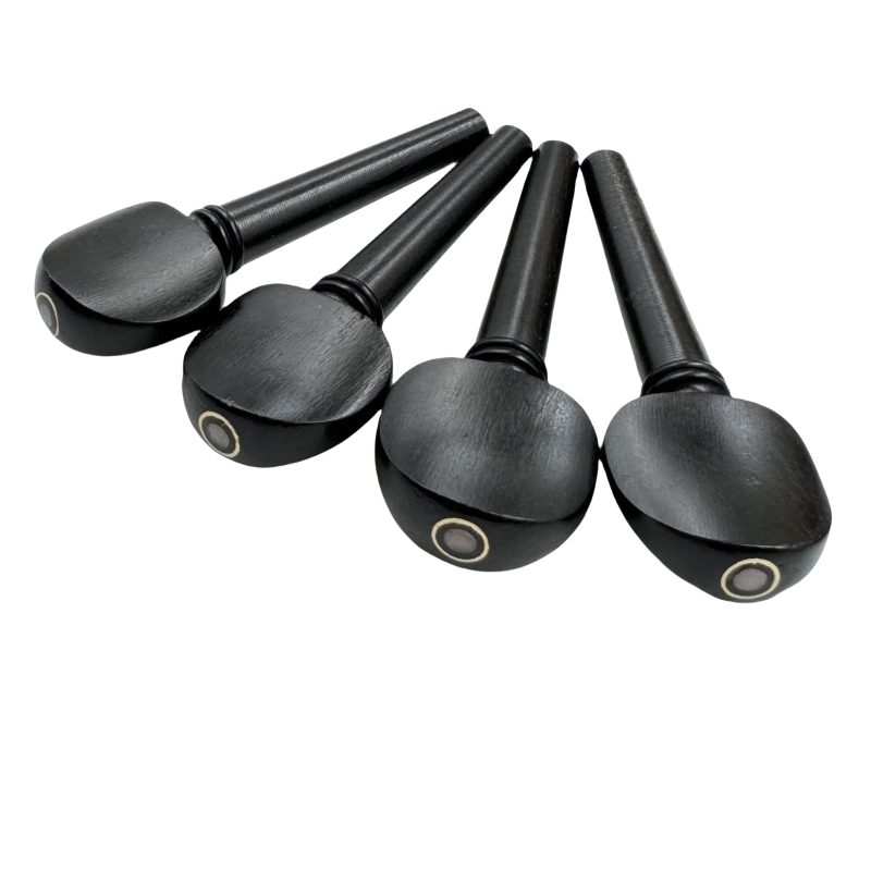エボニーバイオリンチューニングペグ、4/4、3/4、1/2、 - Musical Instrument Fiddle のレビューと価格