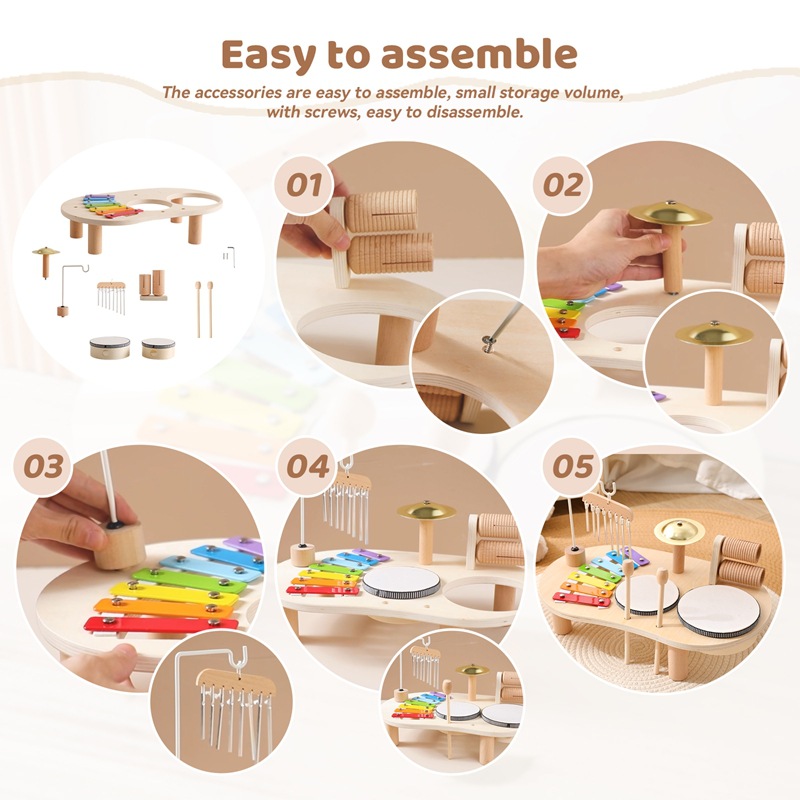 LazyChild 子供用教育玩具 木製オルゴール ベビーパ - Musical Instrument Games のレビューと価格