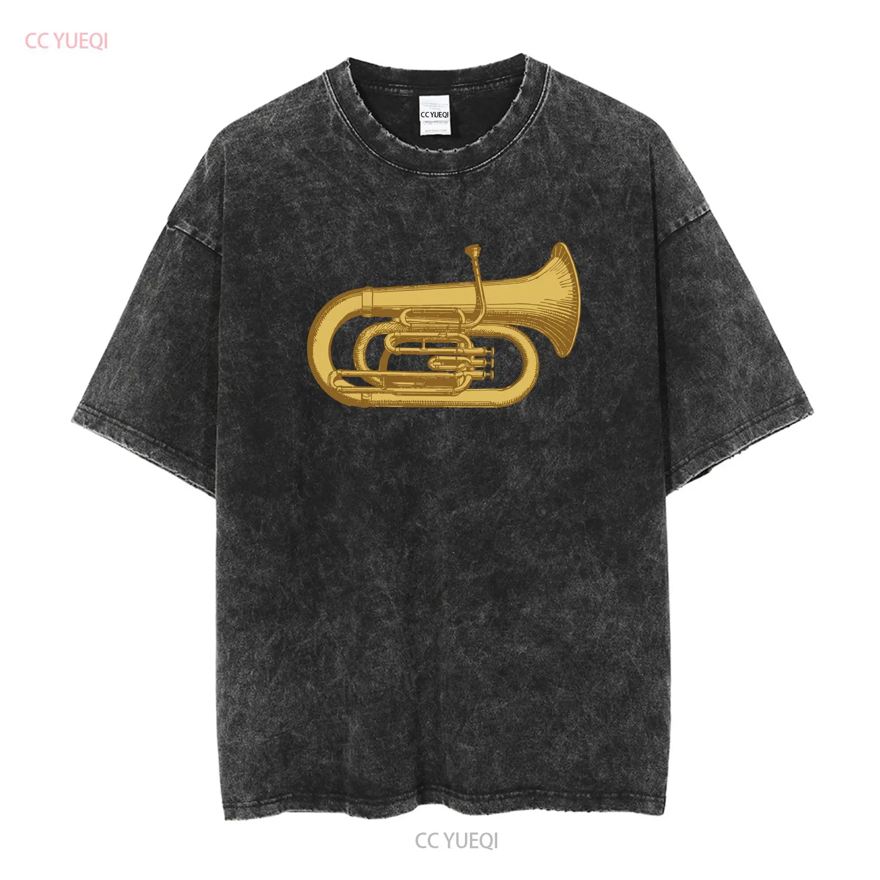 ユーフォニアム金管楽器メンズコットンTシャツトップヴィンテー - Musical Instrument Euphonium のレビューと価格
