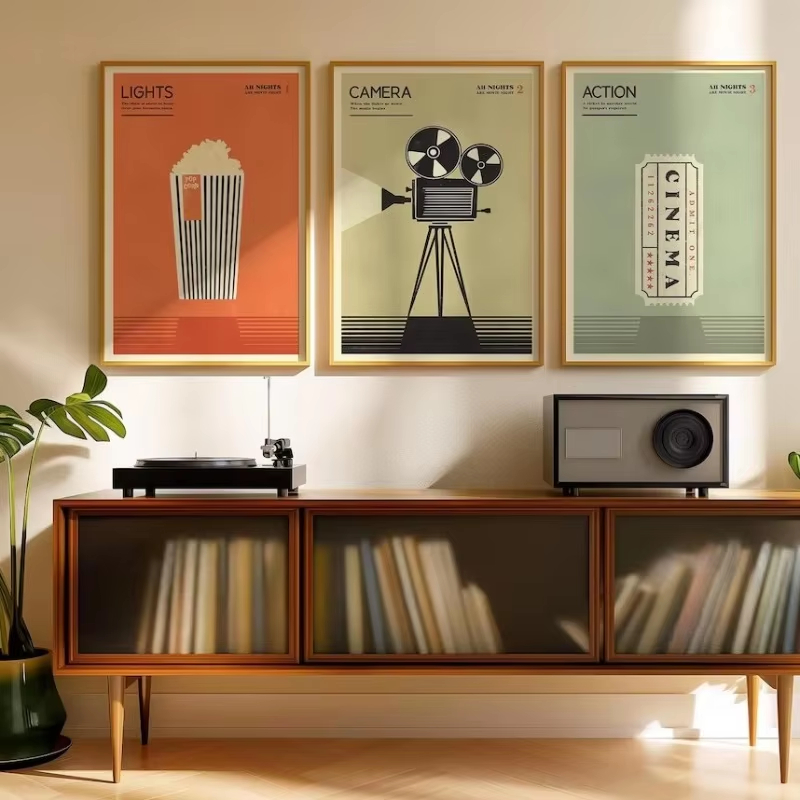 レトロな中世風ポップミュージック楽器ポスター |   90年 - Musical Instrument Project のレビューと価格