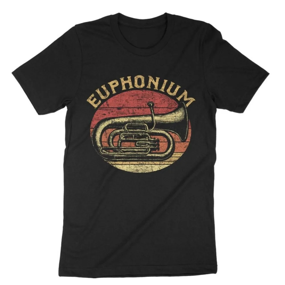 メンズヴィンテージTシャツ,音楽再生用長袖トップス,真ちゅう - Musical Instrument Euphonium のレビューと価格