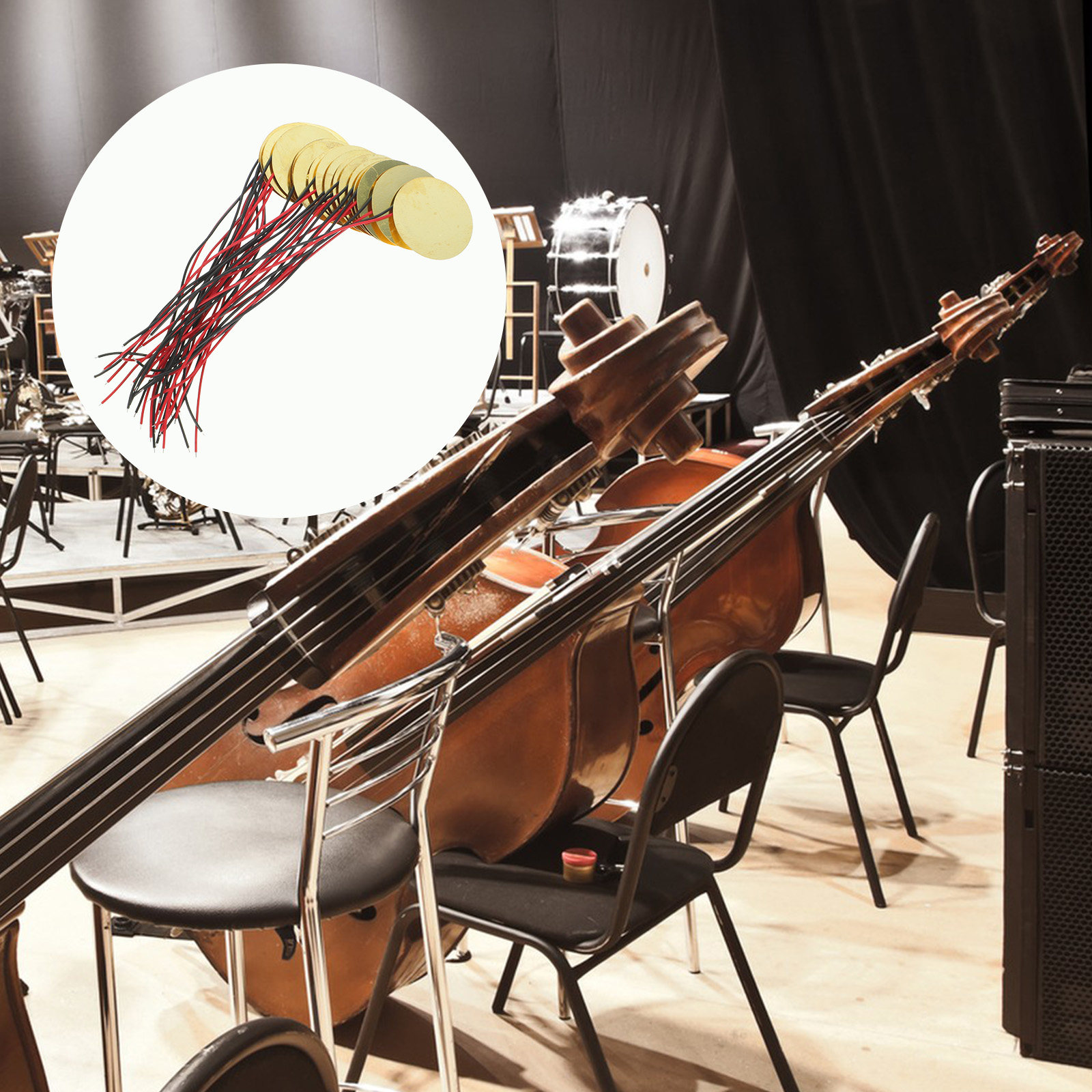 20個入りピエゾディスク銅製高感度トランスデューサー、アコー - Violin Musical Instrument のレビューと価格