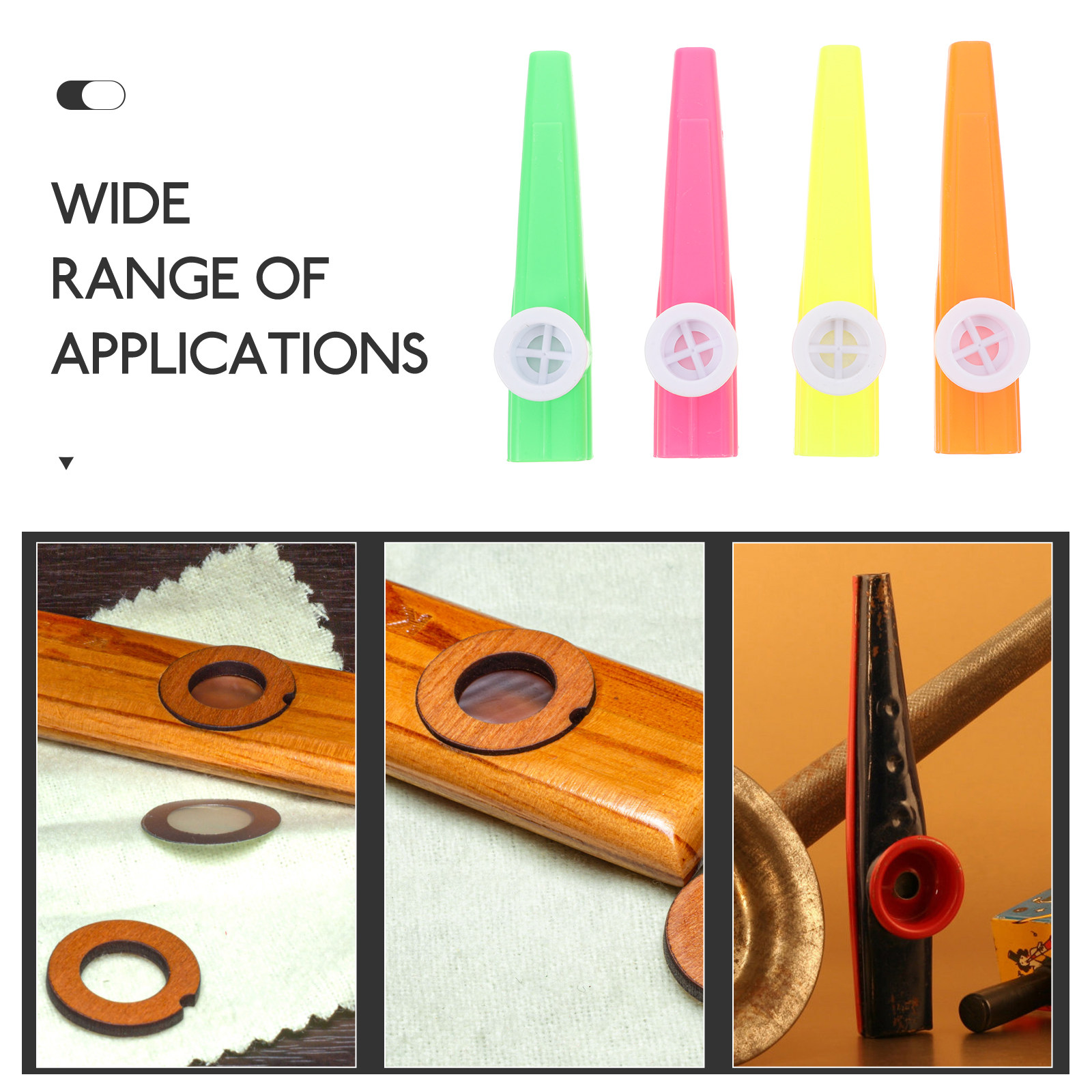 24個入り プラスチック製カズー 各種カラー 軽量 ポータブ - Musical Instrument Kids のレビューと価格