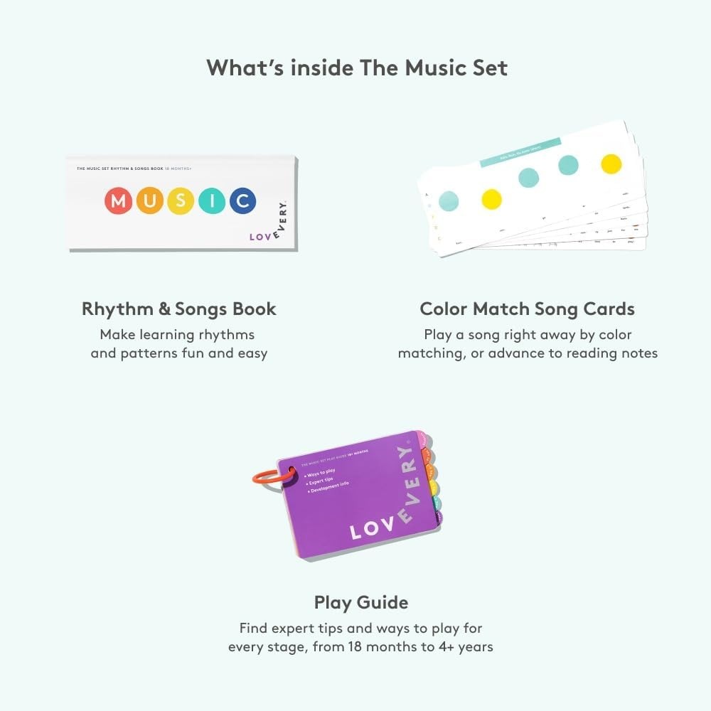 幼児向け音楽セット |   6種類のモンテッソーリ楽器とリズ - Musical Instrument Book のレビューと価格