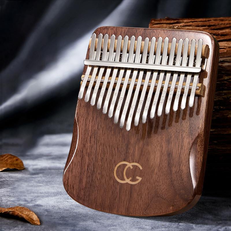 17 21キー親指ピアノカリンバ黒クルミ指ピアノ21トーンカ - Musical Instrument Of Keyboard のレビューと価格