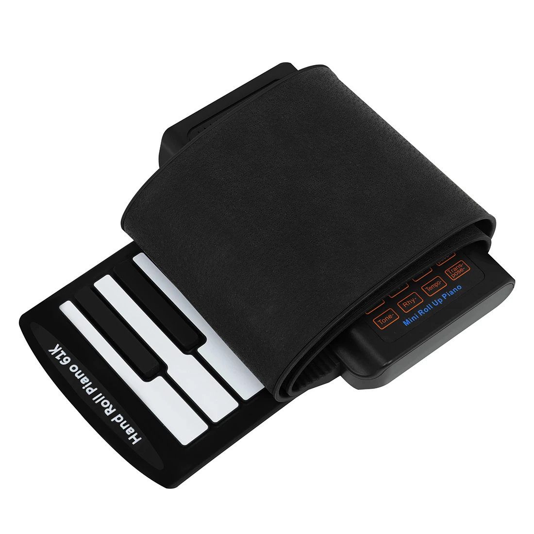 61 キーミニロールアップピアノシリコーンポータブル折りたた - Musical Instrument Of Keyboard のレビューと価格