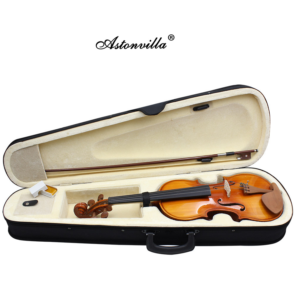 アストンヴィラ バイオリン 4/4 フルサイズ ソリッドウッ - Musical Instrument Fiddle のレビューと価格