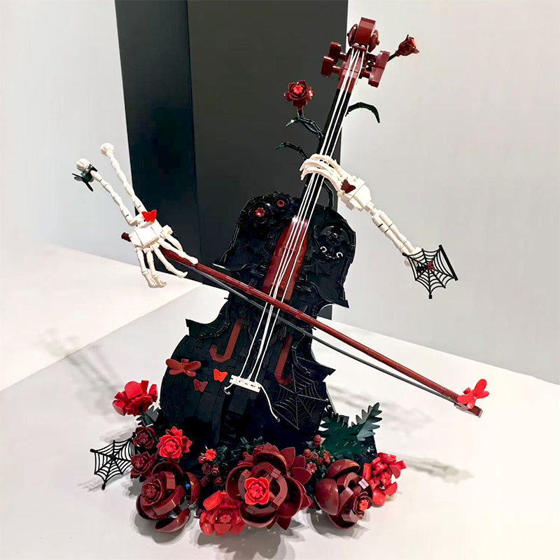 クリエイティブアーティストスカルレッドローズバイオリンビルデ - Musical Instrument Project のレビューと価格