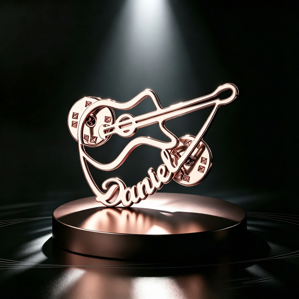 パーソナライズされたバイオリンブローチカスタム名入りピンステ - Musical Instrument Name のレビューと価格