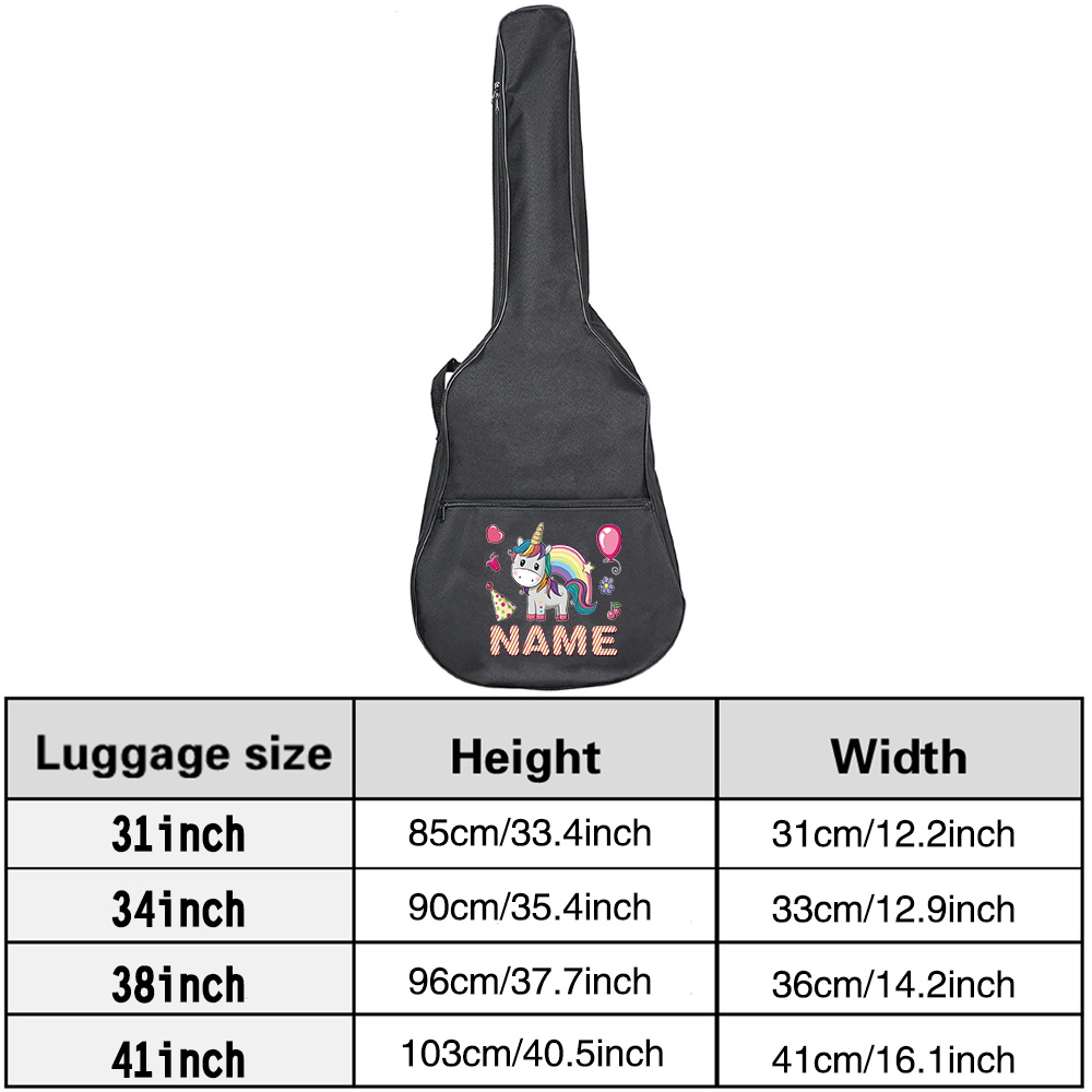 カスタマイズされた名前入りギターバッグ 36-41インチ 防 - Musical Instrument Name のレビューと価格