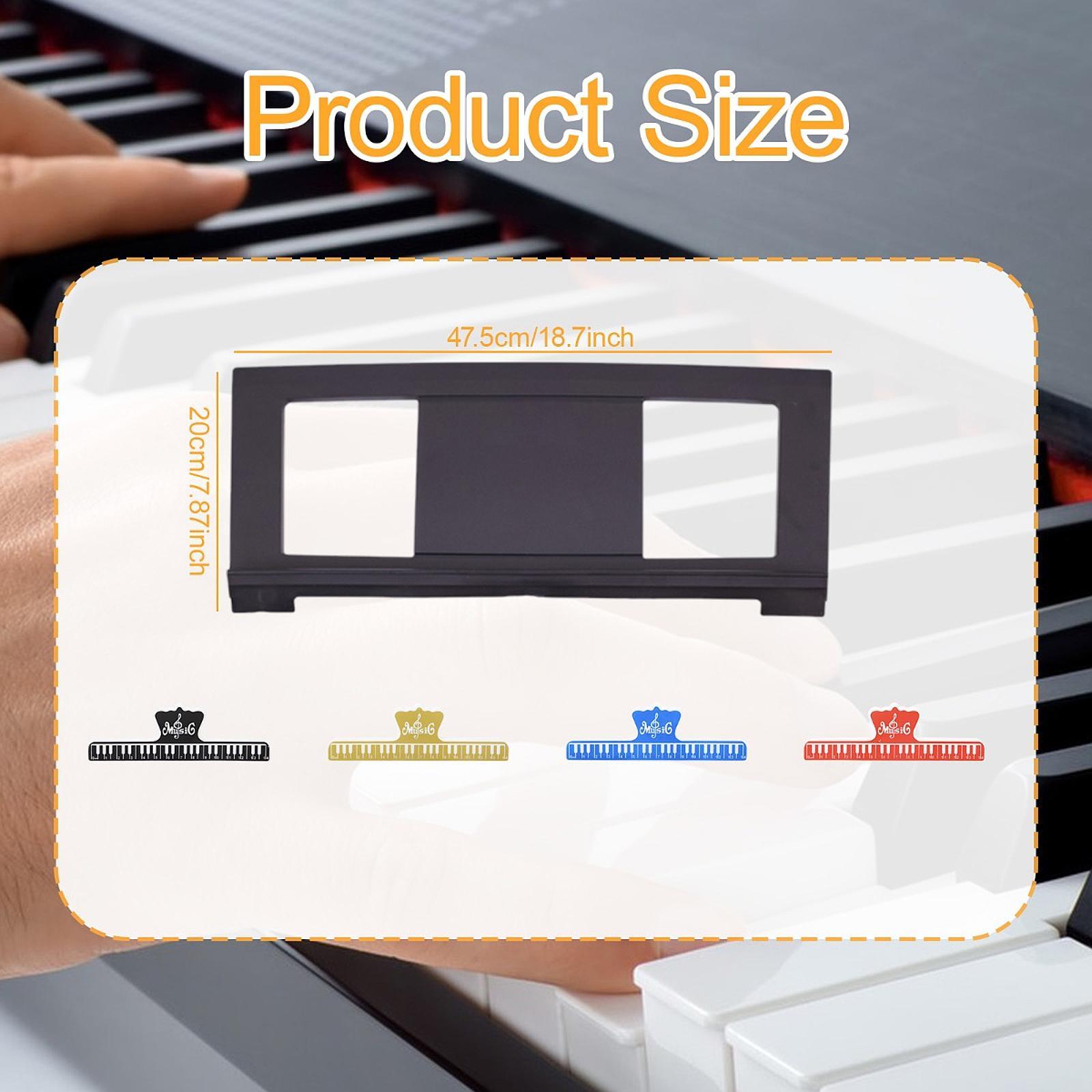 安定したピアノ楽譜スタンド、クリップ付き、電子キーボード、楽 - Musical Instrument Book のレビューと価格