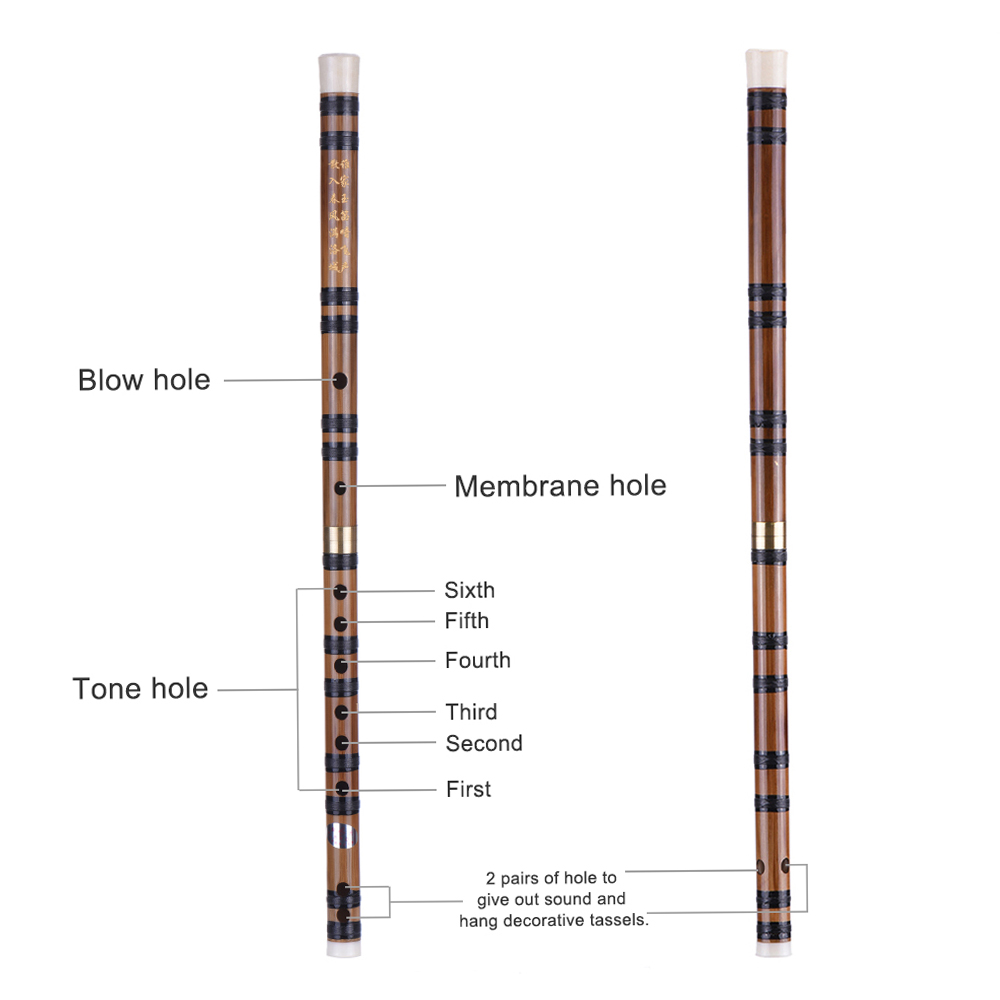 プラグイン可能な手作りの苦い竹フルート/Dizi 伝統的な中 - Tin Whistle Flute のレビューと価格