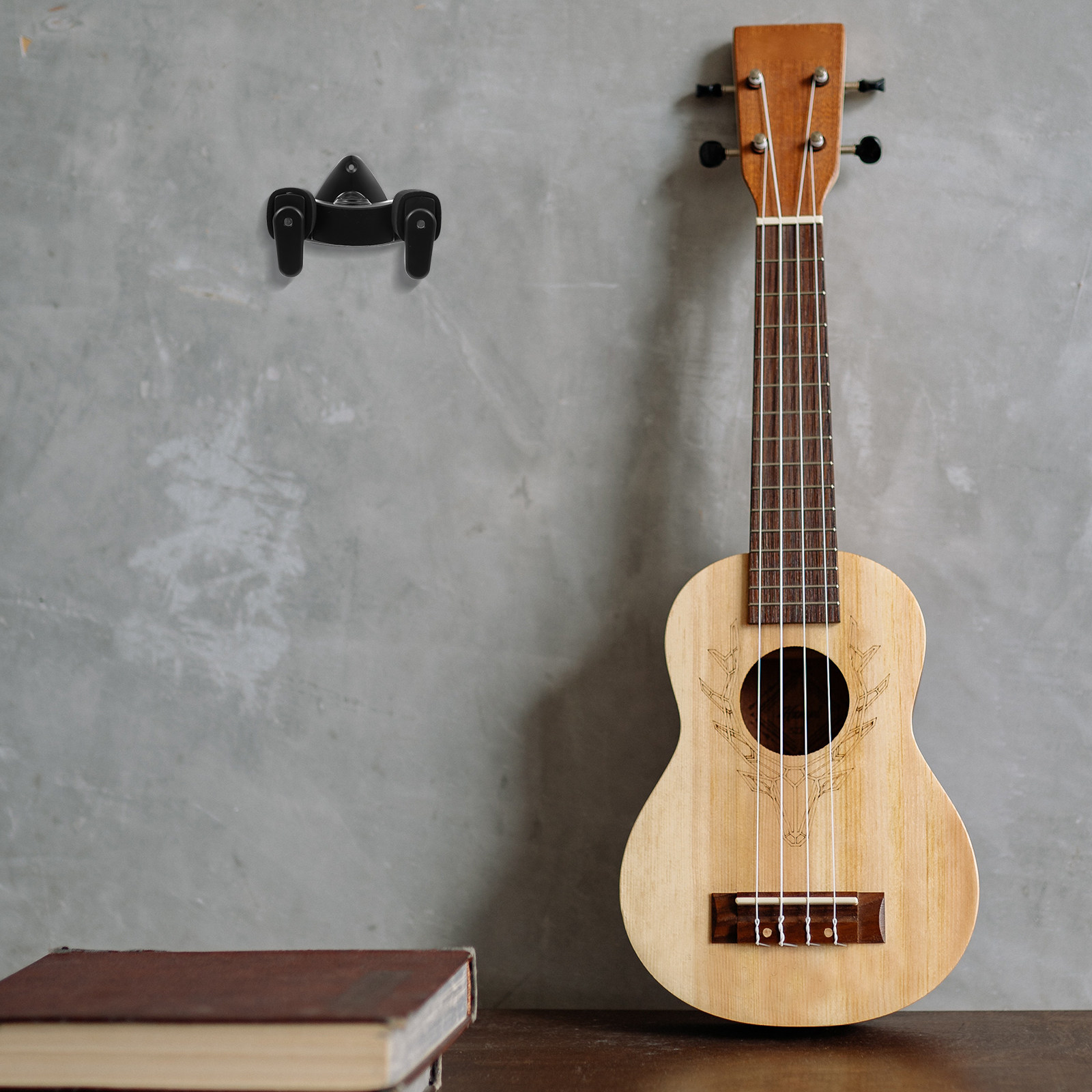1 セットギター壁掛けハンガー重力セルフロック楽器ホルダーギ - Violin Musical Instrument のレビューと価格