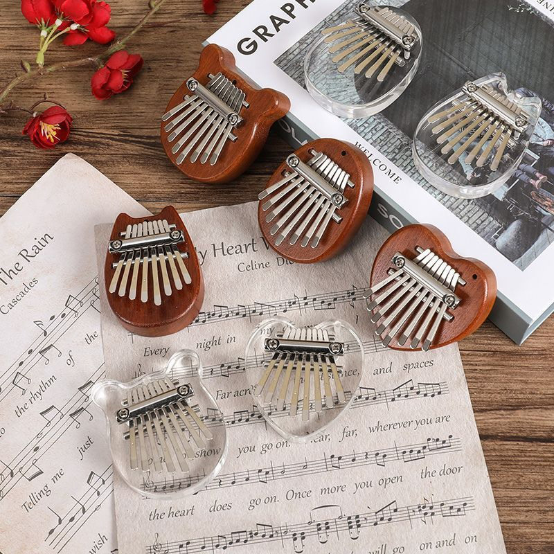 5*7 センチメートル 8Key カリンバ親指ピアノギフト子 - Musical Instrument Kids のレビューと価格