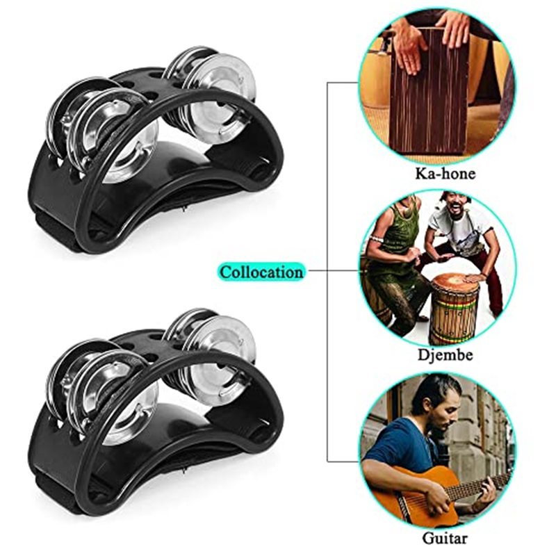 2PC 楕円ドラムコンパニオンハンドフットジングルドラム子供 - Musical Instrument Project のレビューと価格