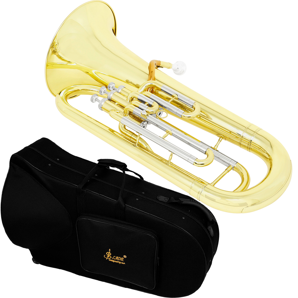 SLADE Bbユーフォニアム 3キー垂直バルブ ゴールドラ - Musical Instrument Euphonium のレビューと価格