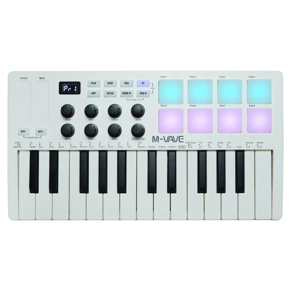 M-VAVE MIDI 25鍵USB MIDIキーボードコン - Musical Instrument Of Keyboard のレビューと価格