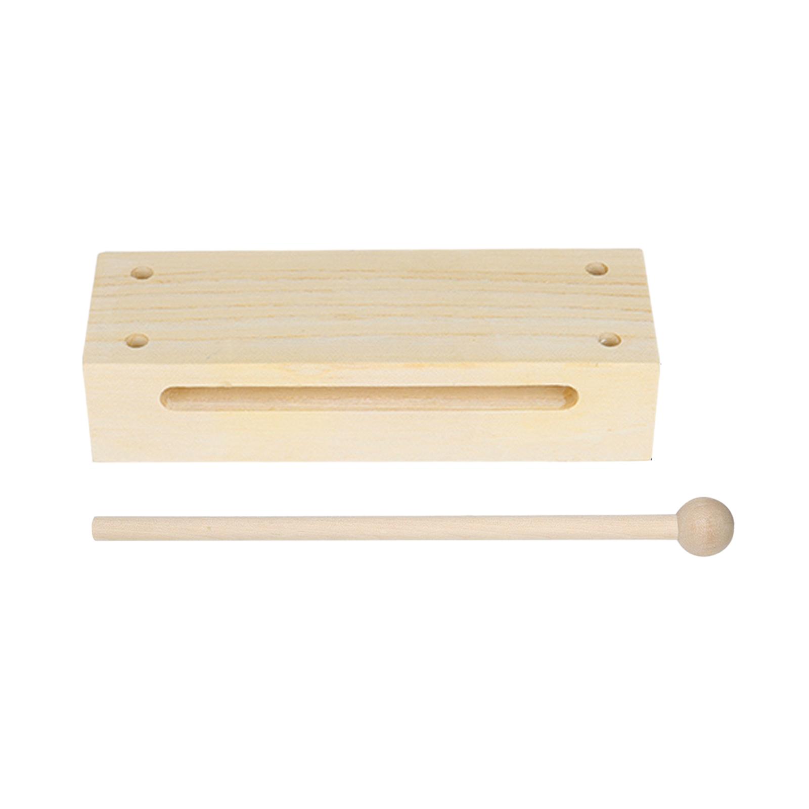木製ブロック楽器 マレット付き木製ブロック 使いやすい 実用 - Musical Instrument Games のレビューと価格