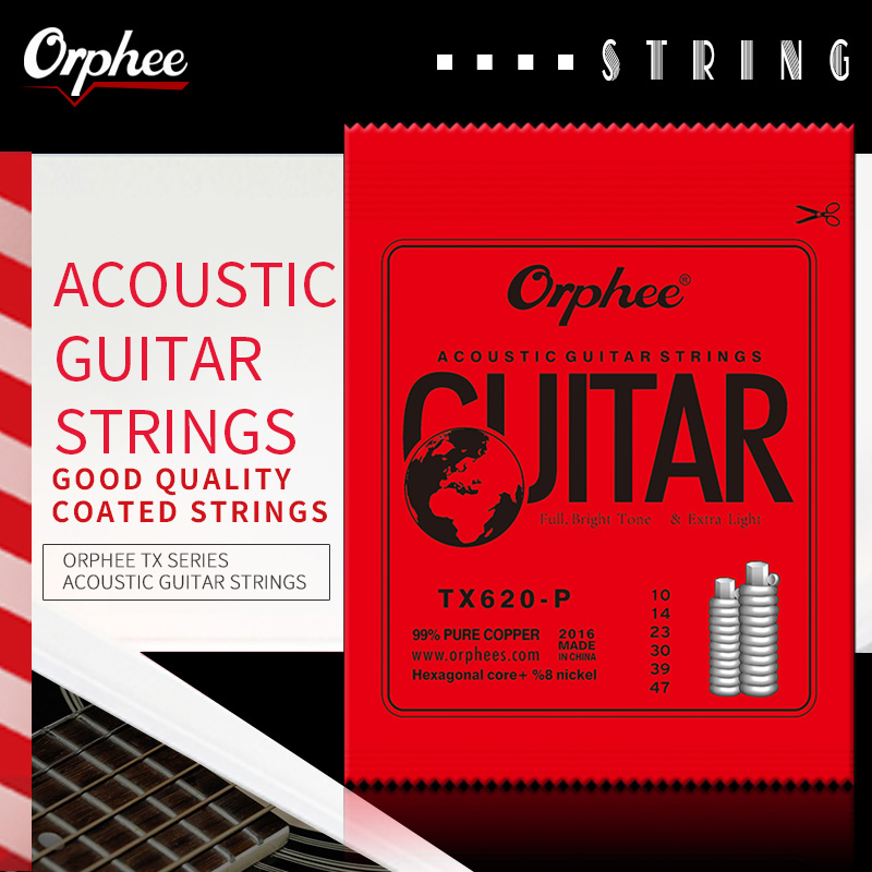 Orphee-中型炭素鋼アコースティックギター弦、六角形コア - Charango 10 String のレビューと価格
