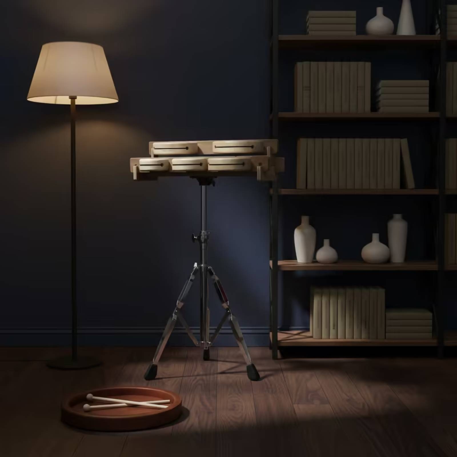木製ブロック スタンド付き 教室用 5音ウッドブロック オル - Musical Instrument Long のレビューと価格